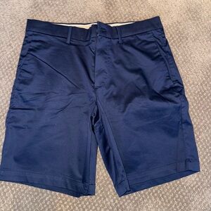 Banana Republic Dark Blue Flat Front Shorts size 31